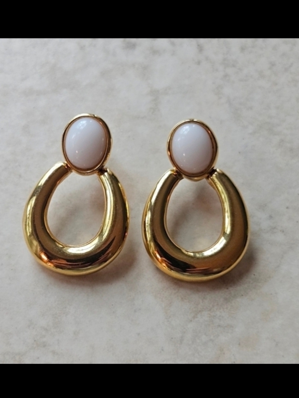 Vintage Anne Klein Gold Earrings - Picture 14 of 15